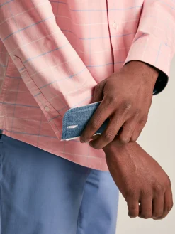 Welford Pink Cotton Check Shirt