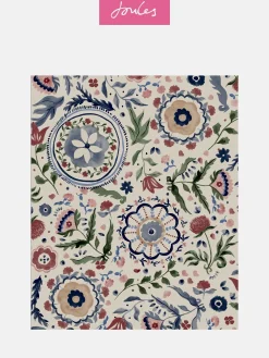 White Festival Flowers Antique 10M Wallpaper