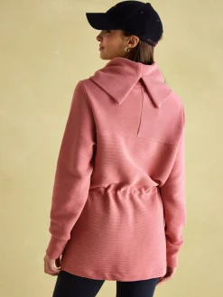Willow Pink Cowl Neck Sweatshirt