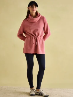 Willow Pink Cowl Neck Sweatshirt