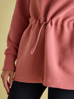 Willow Pink Cowl Neck Sweatshirt