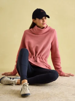 Willow Pink Cowl Neck Sweatshirt