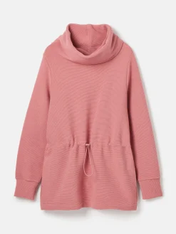 Willow Pink Cowl Neck Sweatshirt