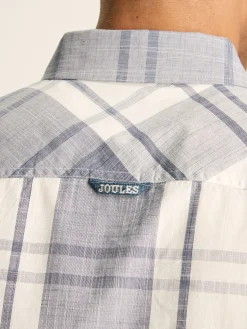 Wilson Blue Checked Classic Fit Short Sleeve Shirt