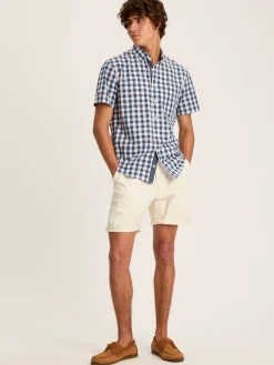Wilson Blue Gingham Classic Fit Short Sleeve Shirt