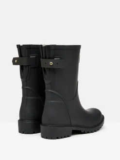 Wistow Black Adjustable Mid Calf Wellies