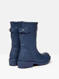 Wistow Navy Blue Adjustable Mid Calf Wellies