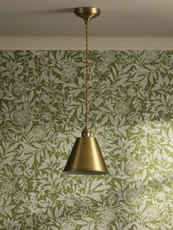 Wollaton Gold Brass Ceiling Pendant