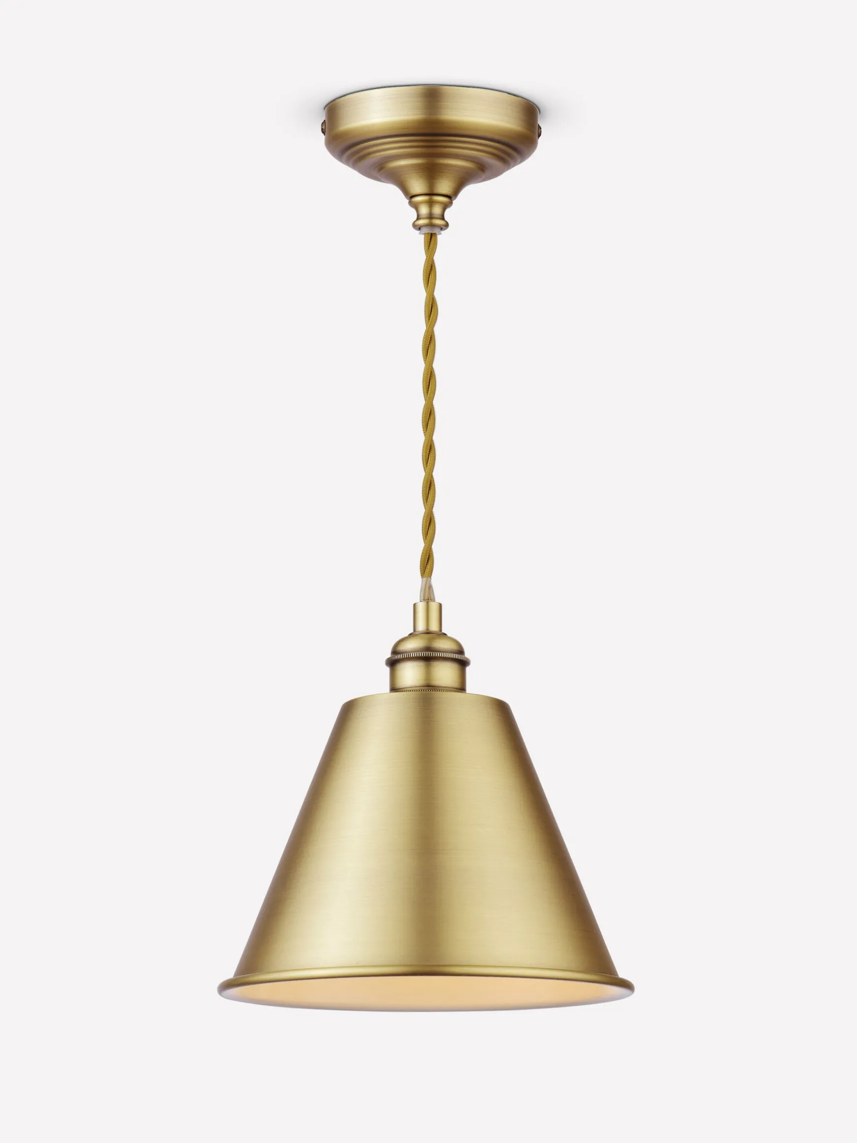 Wollaton Gold Brass Ceiling Pendant