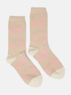 Women's Amble Oatmeal Icon Socks (size 4-8)