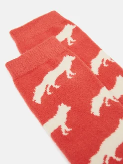 Women's Amble Red Icon Socks (size 4-8)