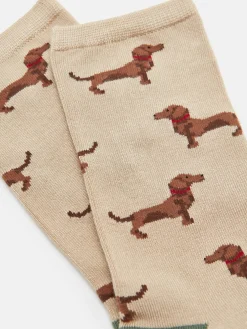 Women's Everyday Green/Ecru 2 Pack Socks (size 4-8)