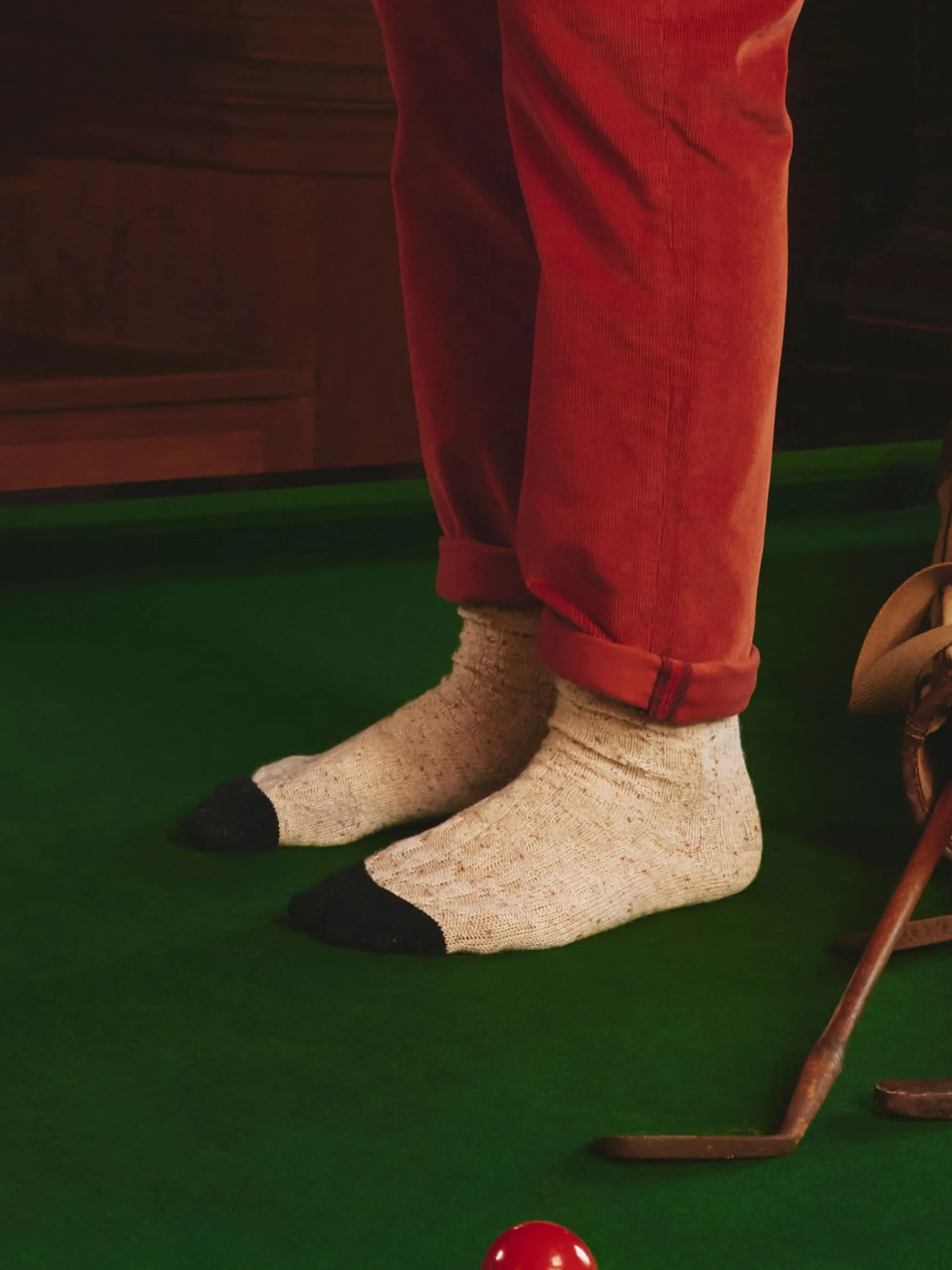 Women's Rambler Oatmeal Cable Knit Boot Socks (size 4-8)