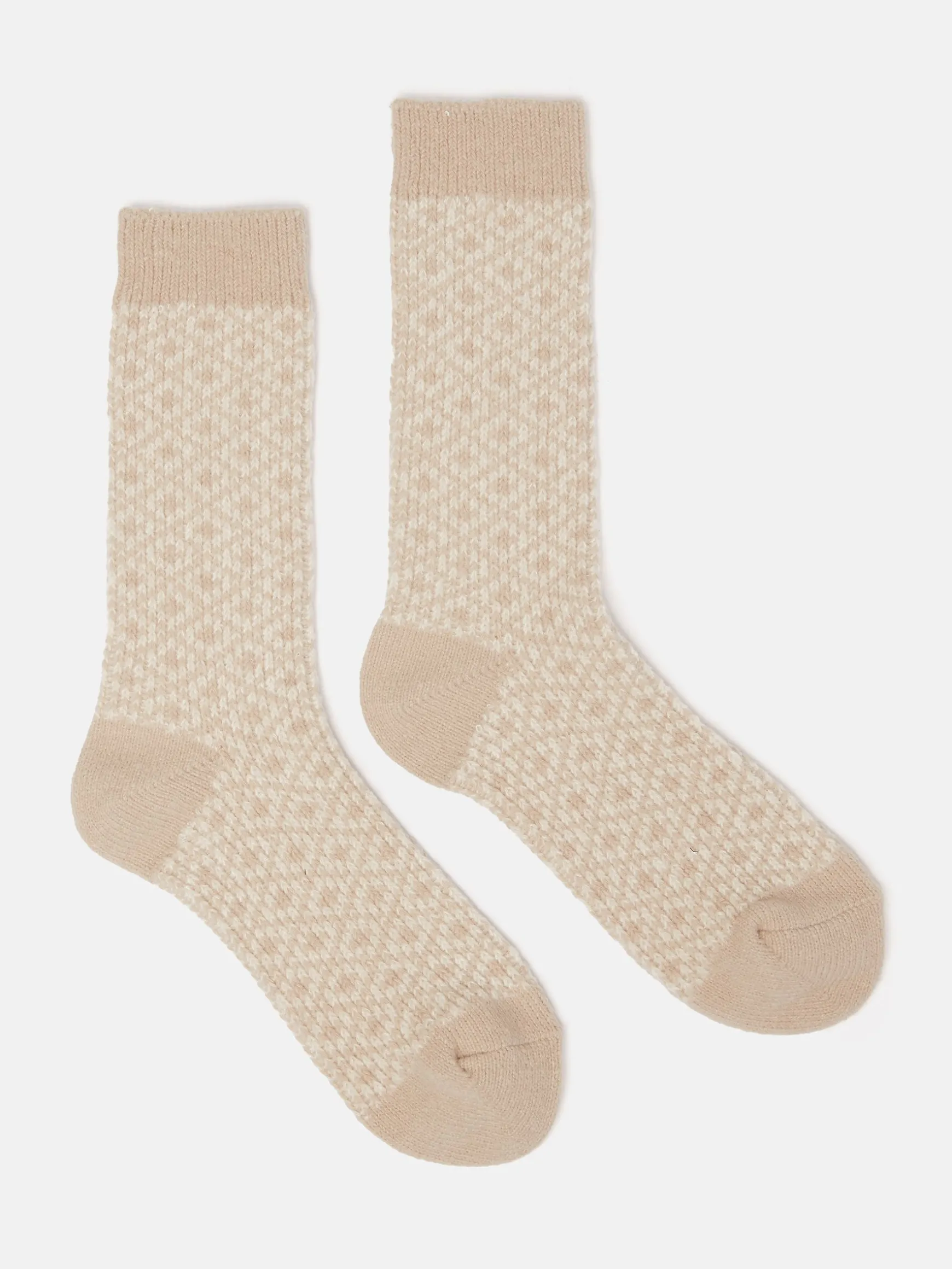 Women's Toasty Oatmeal Cosy Geometric Socks (size 4-8)