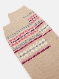 Women's Wader Oatmeal Welly Socks (size 4-8)