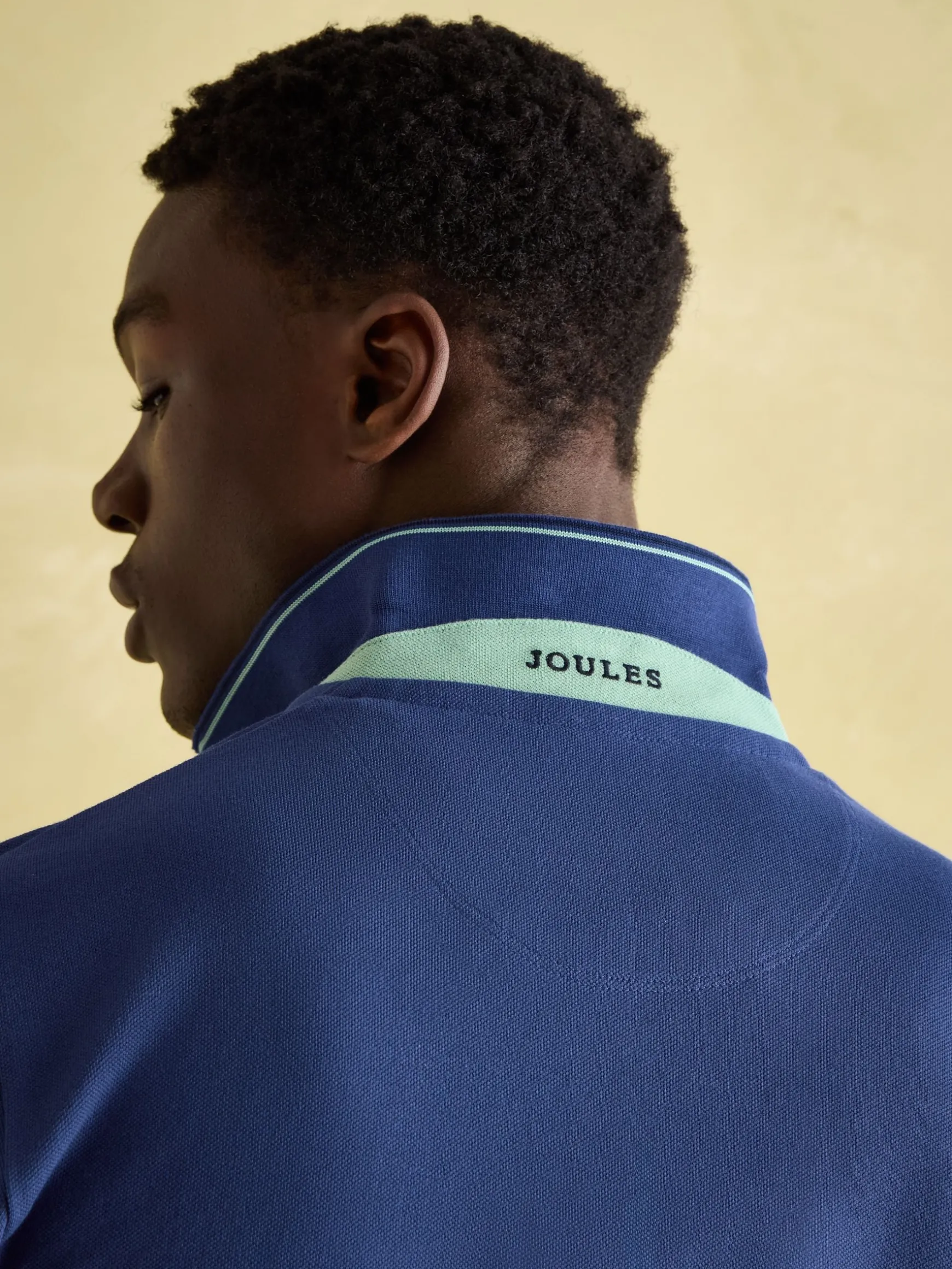 Woody Blue Regular Fit Cotton Pique Polo Shirt