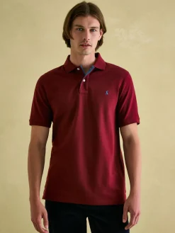 Woody Burgundy Regular Fit Cotton Pique Polo Shirt