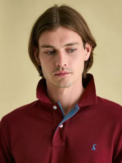 Woody Burgundy Regular Fit Cotton Pique Polo Shirt