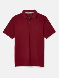 Woody Burgundy Regular Fit Cotton Pique Polo Shirt