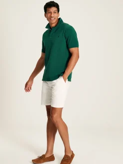 Woody Dark Green Regular Fit Cotton Pique Polo Shirt