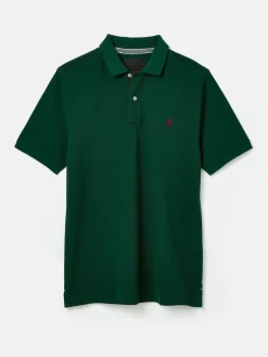 Woody Green Regular Fit Cotton Pique Polo Shirt