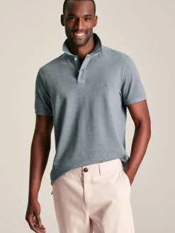 Woody Grey Regular Fit Cotton Pique Polo Shirt