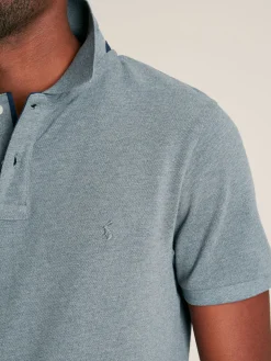Woody Grey Regular Fit Cotton Pique Polo Shirt
