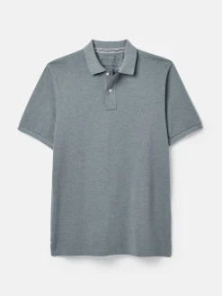 Woody Grey Regular Fit Cotton Pique Polo Shirt