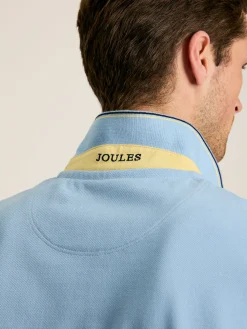 Woody Light Blue Regular Fit Cotton Pique Polo Shirt