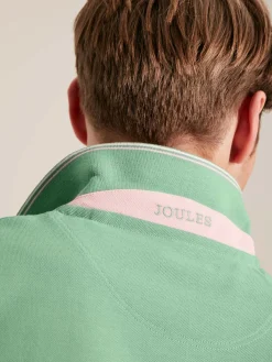 Woody Light Green Regular Fit Cotton Pique Polo Shirt