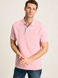 Woody Light Pink Regular Fit Cotton Pique Polo Shirt