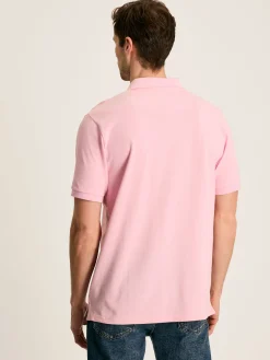 Woody Light Pink Regular Fit Cotton Pique Polo Shirt