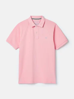 Woody Light Pink Regular Fit Cotton Pique Polo Shirt