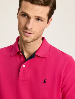 Woody Pink Regular Fit Cotton Pique Polo Shirt