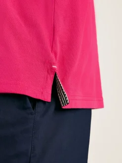 Woody Pink Regular Fit Cotton Pique Polo Shirt