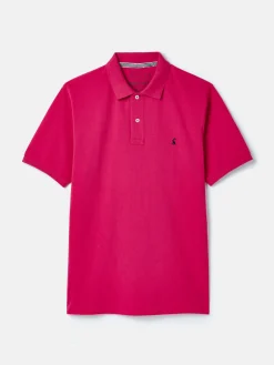 Woody Pink Regular Fit Cotton Pique Polo Shirt