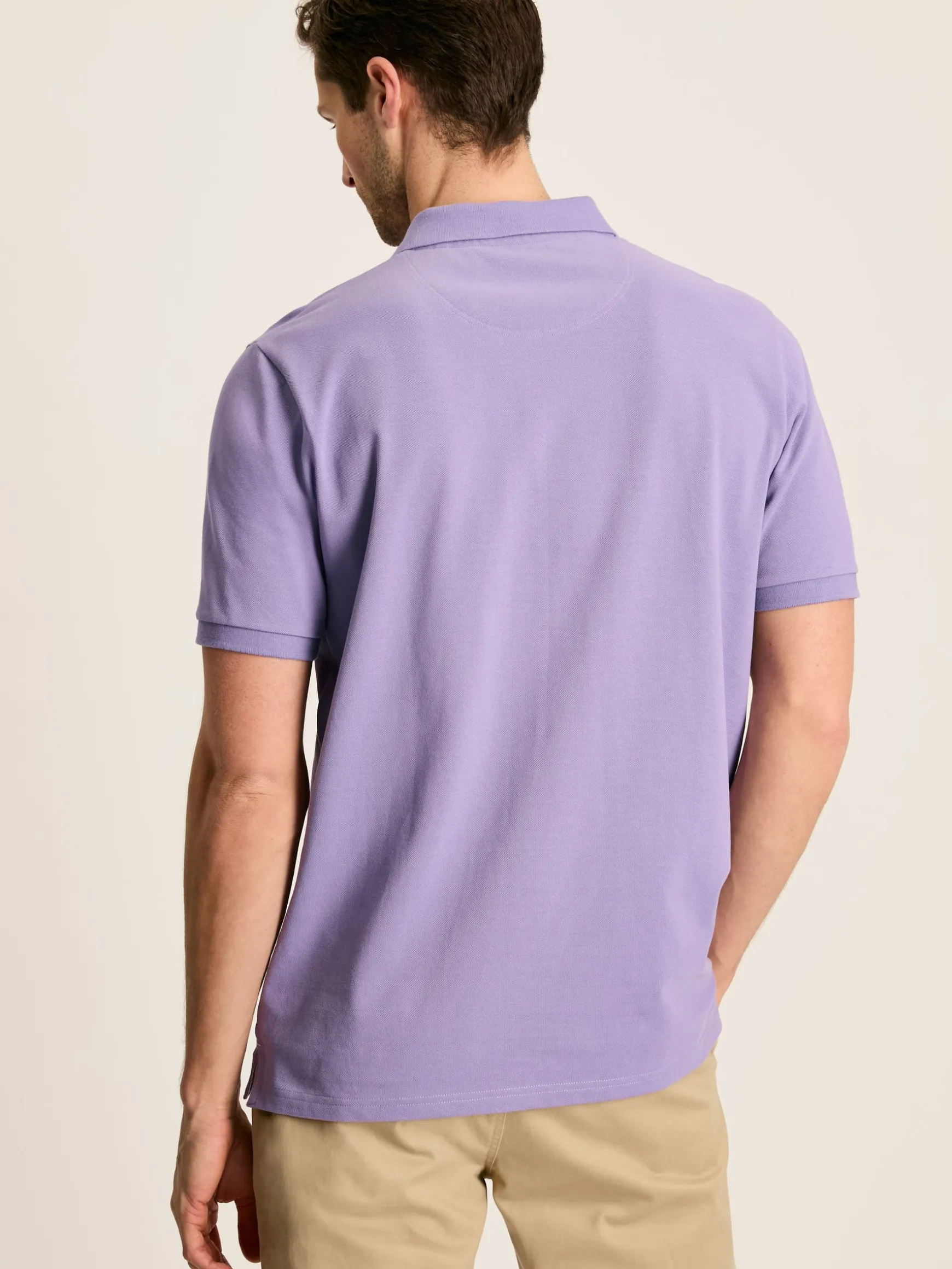 Woody Purple Regular Fit Cotton Pique Polo Shirt