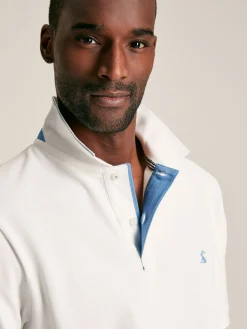Woody White Regular Fit Cotton Pique Polo Shirt