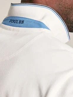 Woody White Regular Fit Cotton Pique Polo Shirt