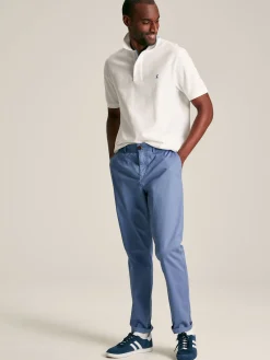 Woody White Regular Fit Cotton Pique Polo Shirt