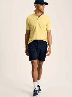 Woody Yellow Regular Fit Cotton Pique Polo Shirt